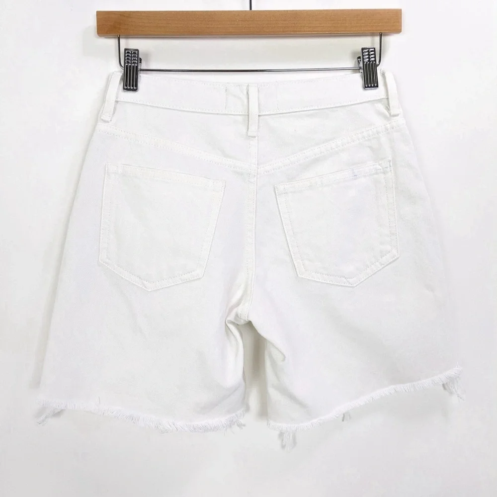 Everlane Relaxed White‎ Denim Short 27
